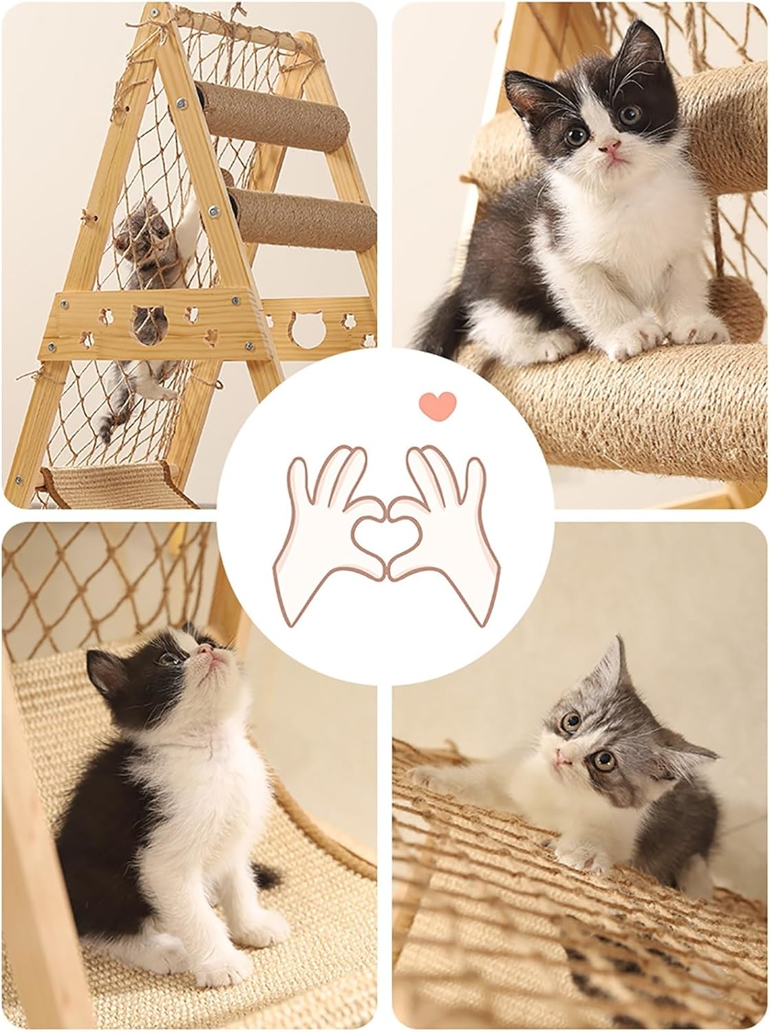 Wooden Cat Tree House