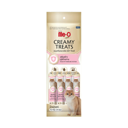 Me-O Gold Creamy Cat Treats with Prebiotics