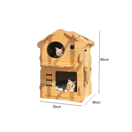 Cat Wooden Condo