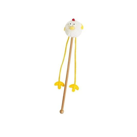 Mr. Chicken Stick Cat Toy